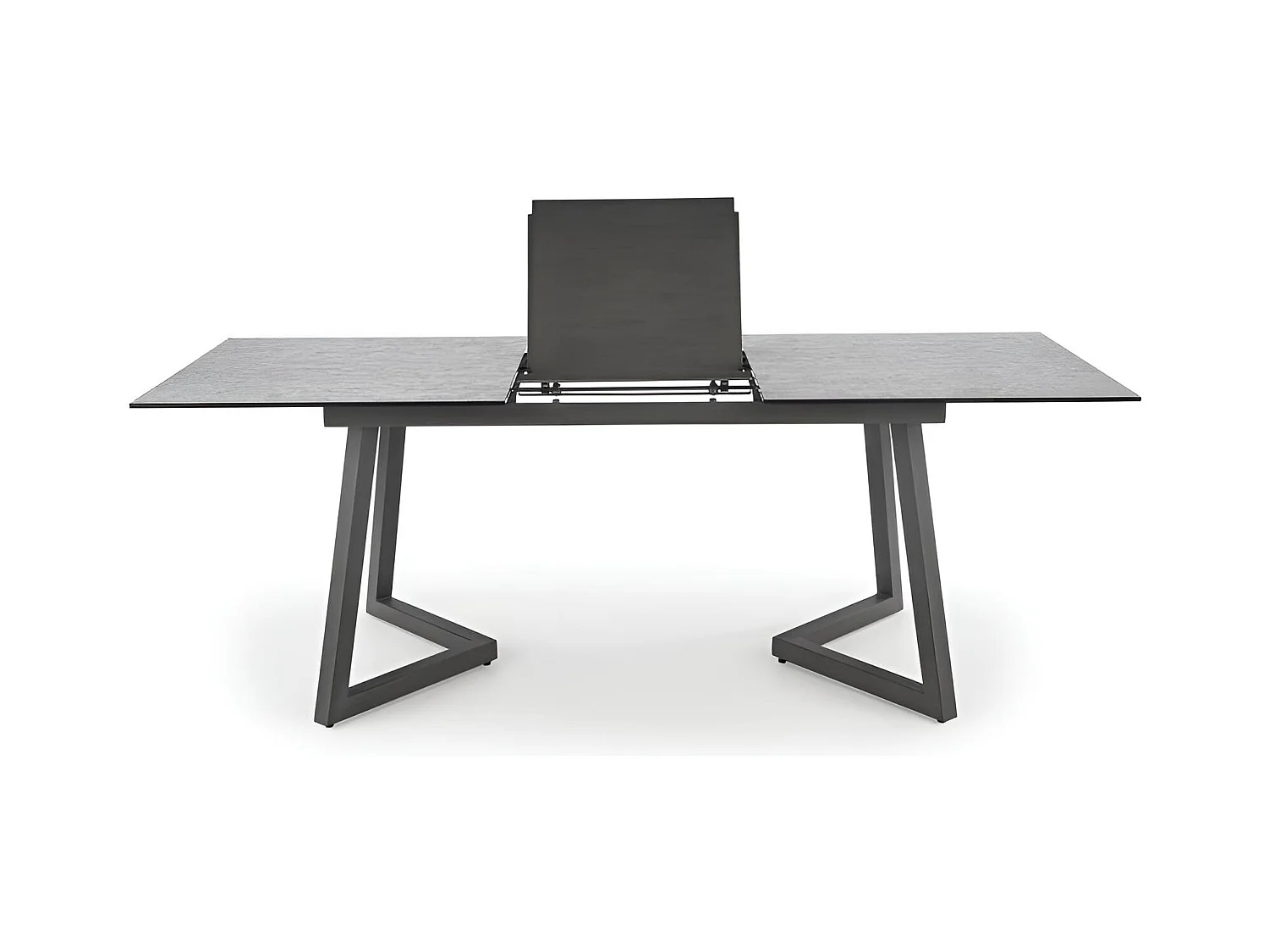 Esstisch Tiziano (90x160-210)/Erweiterbar/Grau&Schwarz