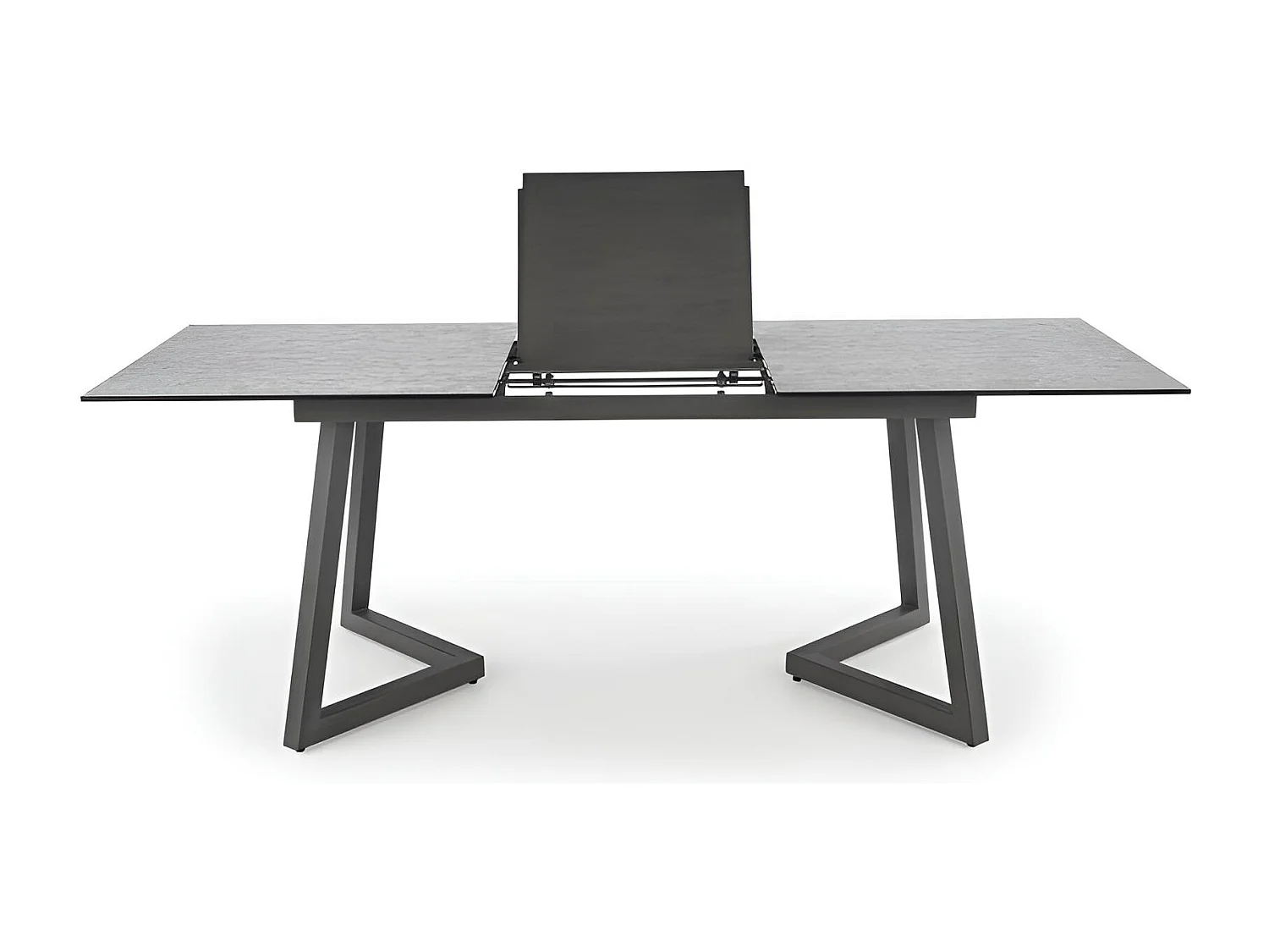 Esstisch Tiziano (90x160-210)/Erweiterbar/Grau&Schwarz