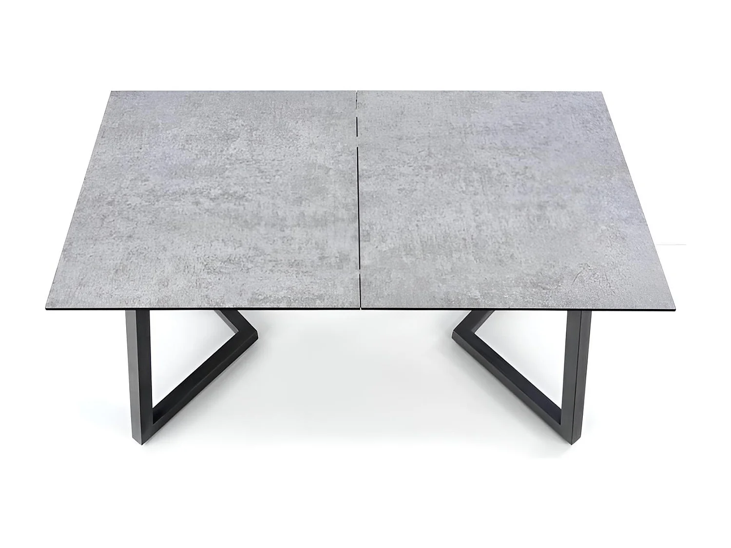 Esstisch Tiziano (90x160-210)/Erweiterbar/Grau&Schwarz