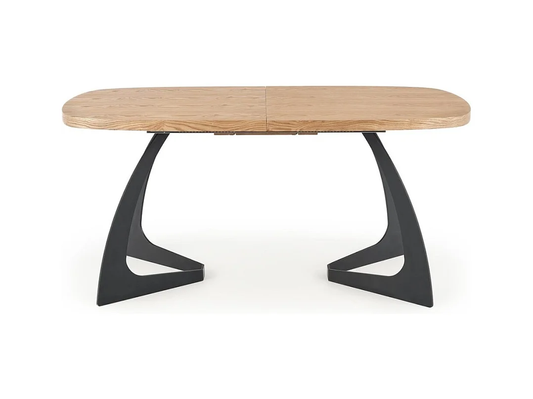 Esstisch Venom (90x160-210)/Erweiterbar/Braun&Schwarz