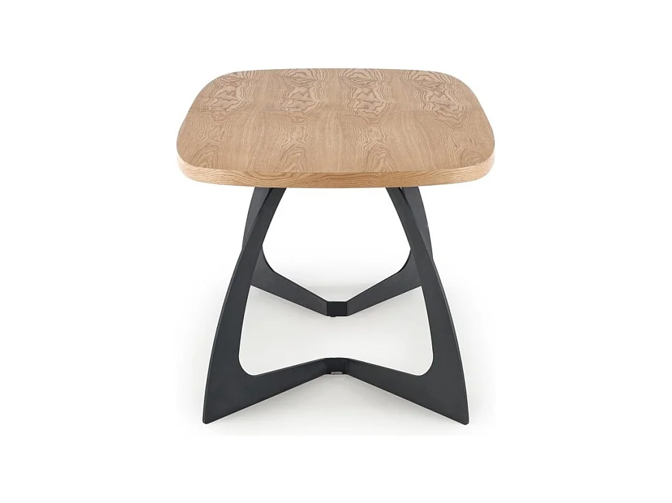 Esstisch Venom (90x160-210)/Erweiterbar/Braun&Schwarz