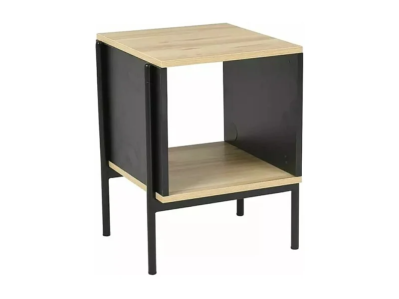 Tavolino Karina/MDF/metallo/Marrone