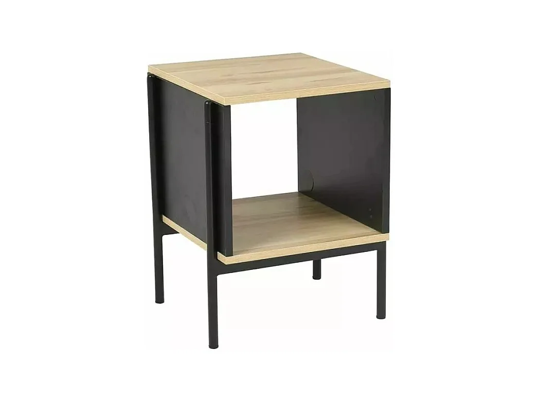 Table d'appoint Karina/MDF/métal/Marron