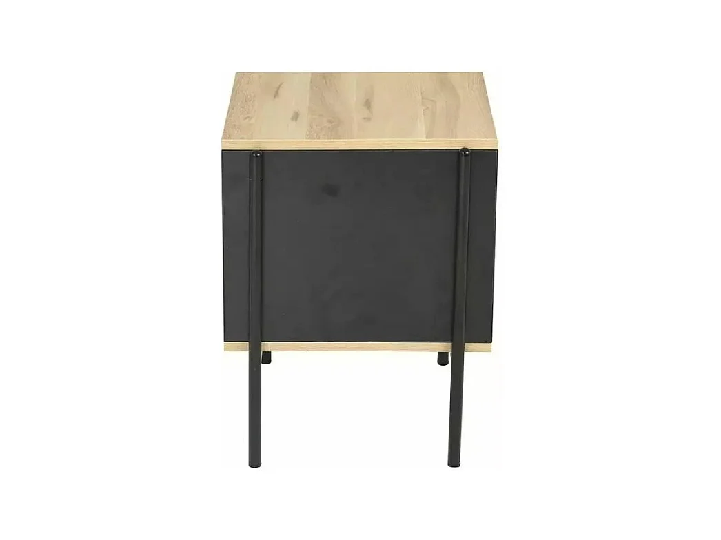 Table d'appoint Karina/MDF/métal/Marron