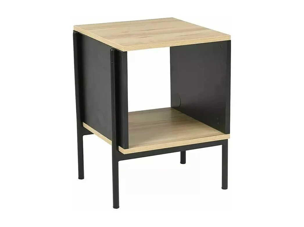 Table d'appoint Karina/MDF/métal/Marron