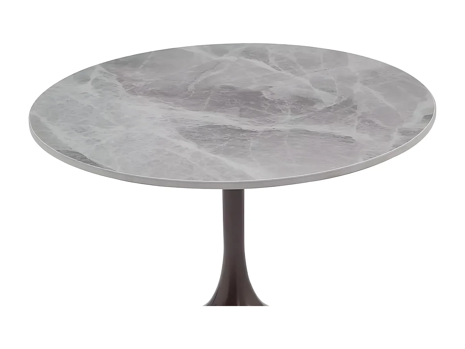 Table D'appoint Mutti/Céramique/Métal/Marron&Gris