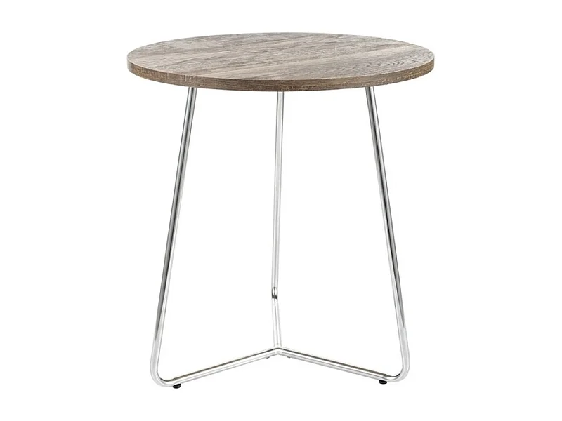 Tavolino Alta/MDF/metallo/Marrone