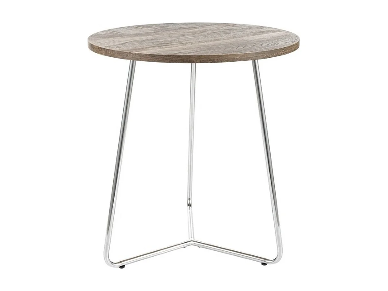 Table d'appoint Alta/MDF/métal/Marron