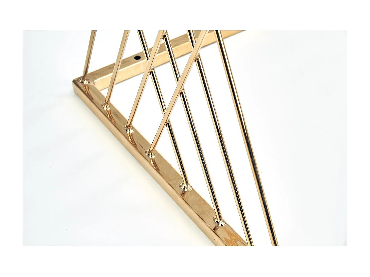 Beistelltisch Nancy/Metall/Glas/Gold