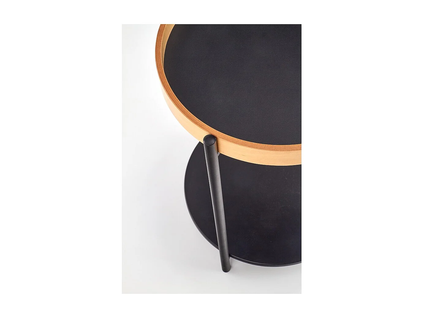 Tavolino Rolo/Compensato/Metallo/Nero