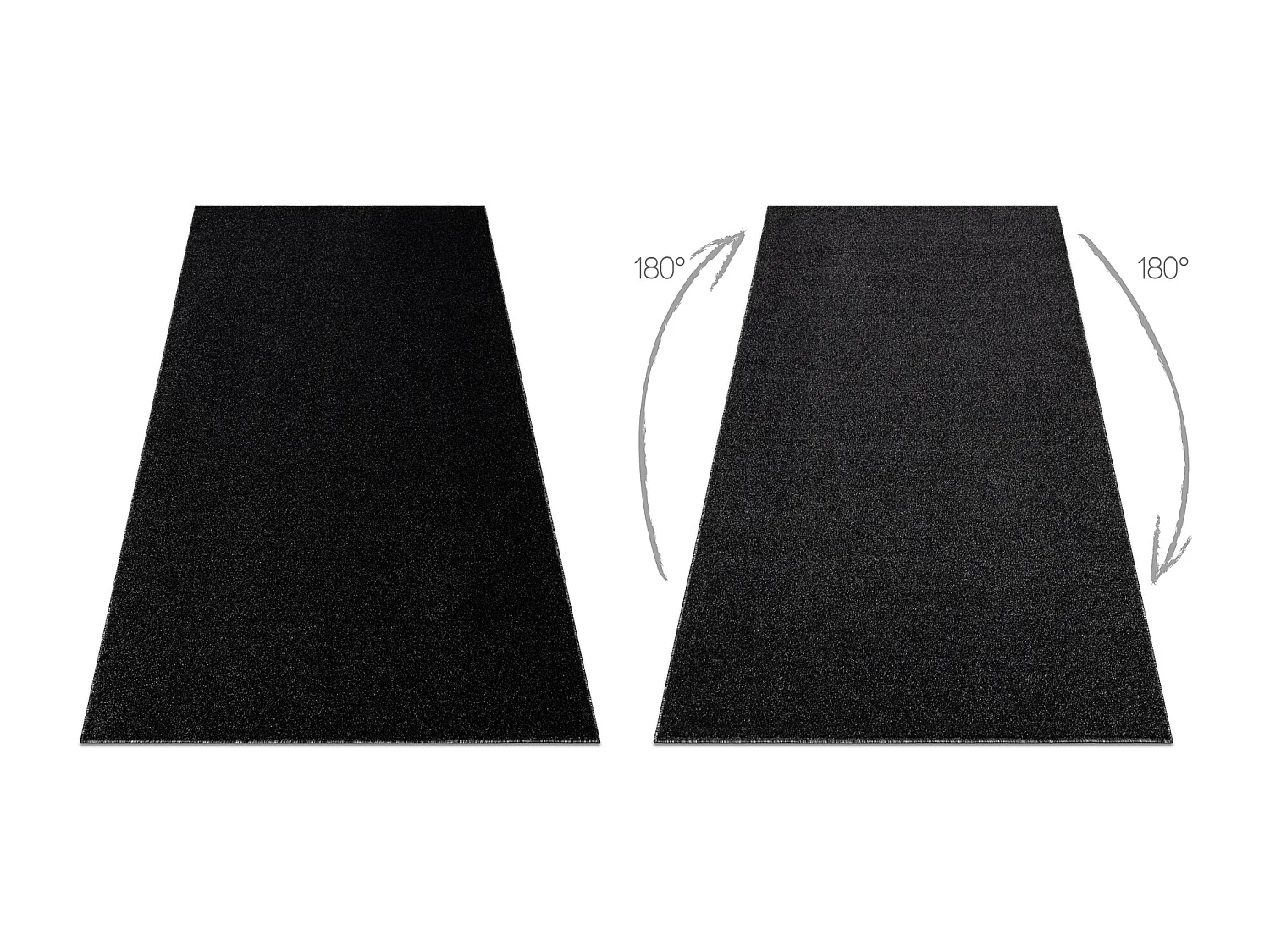 Dywan ETON PLUS Melanż antracyt / srebrny 150x200 cm