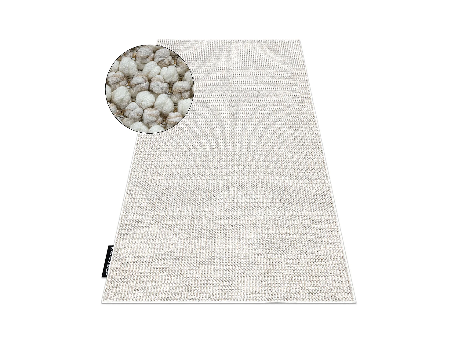 Tapis CASABLANCA LOOP blanc / beige bouclé, doux 100x150 cm