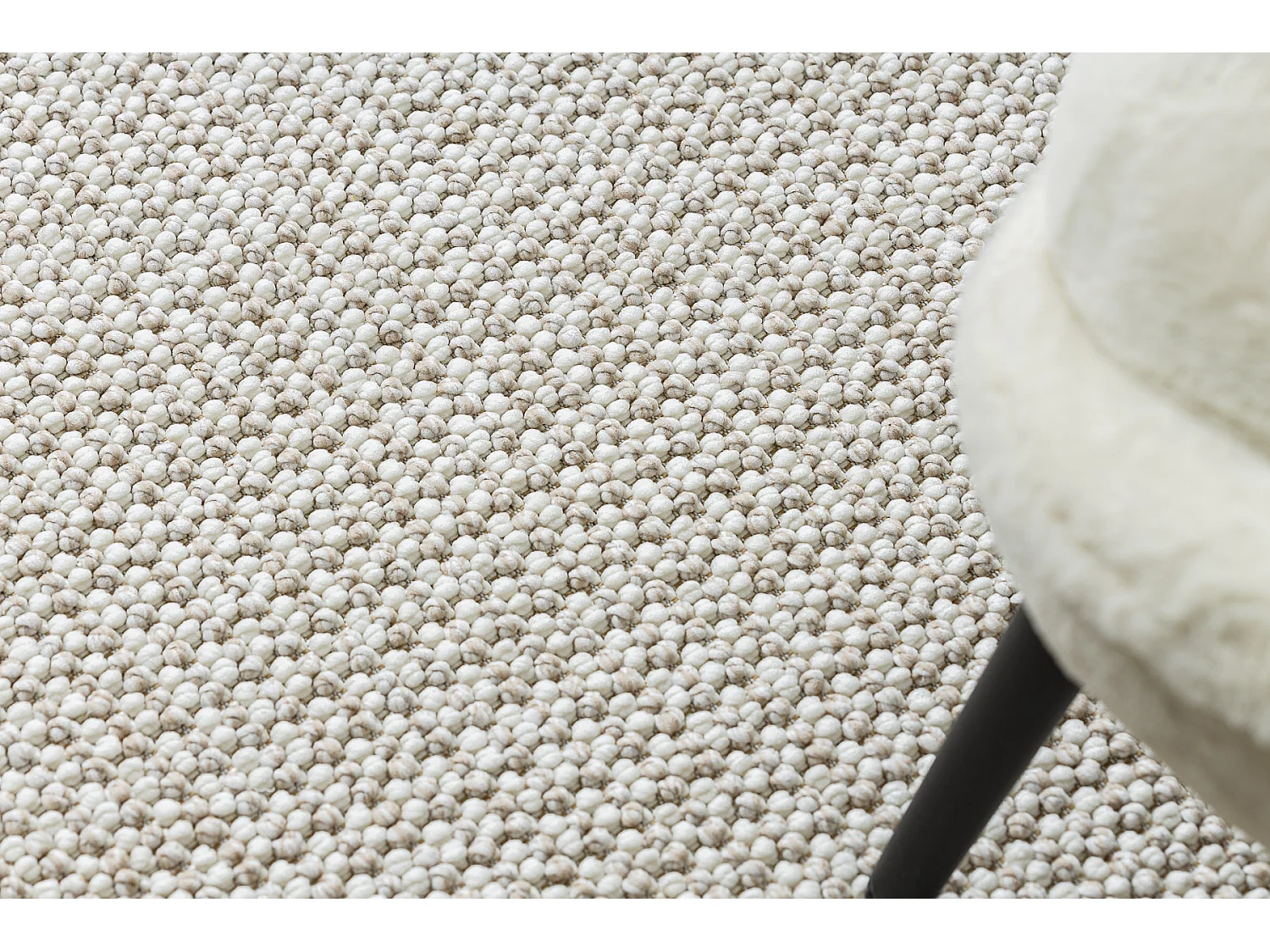 Tappeto CASABLANCA LOOP bianco / beige loop, morbido 100x150 cm