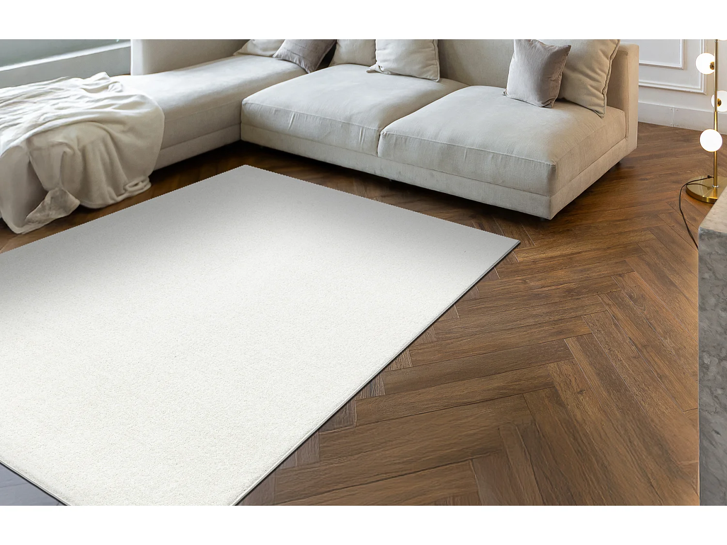 Tapete ETON PLUS creme, monocromático, uniforme, liso 150x200 cm