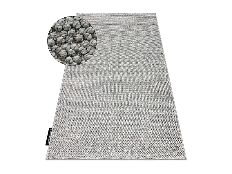 Tapis CASABLANCA LOOP gris clair, bouclé, doux 300x400 cm