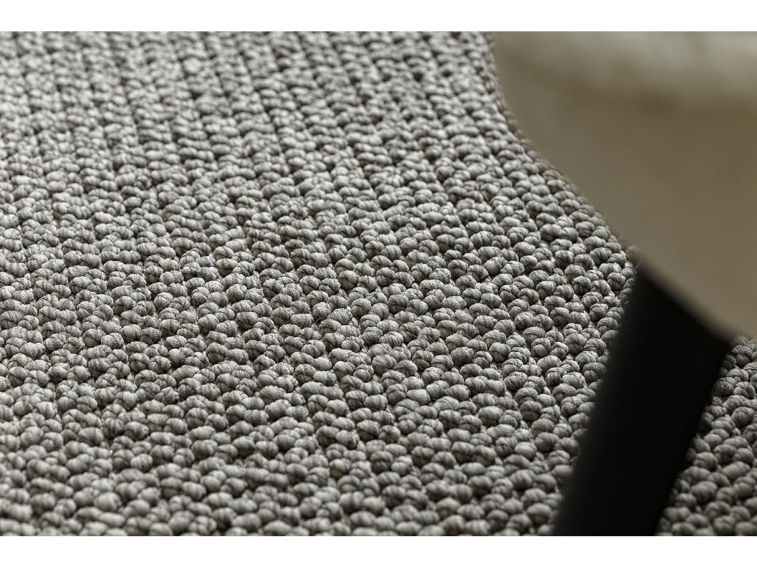 Tapis CASABLANCA LOOP gris clair, bouclé, doux 400x400 cm