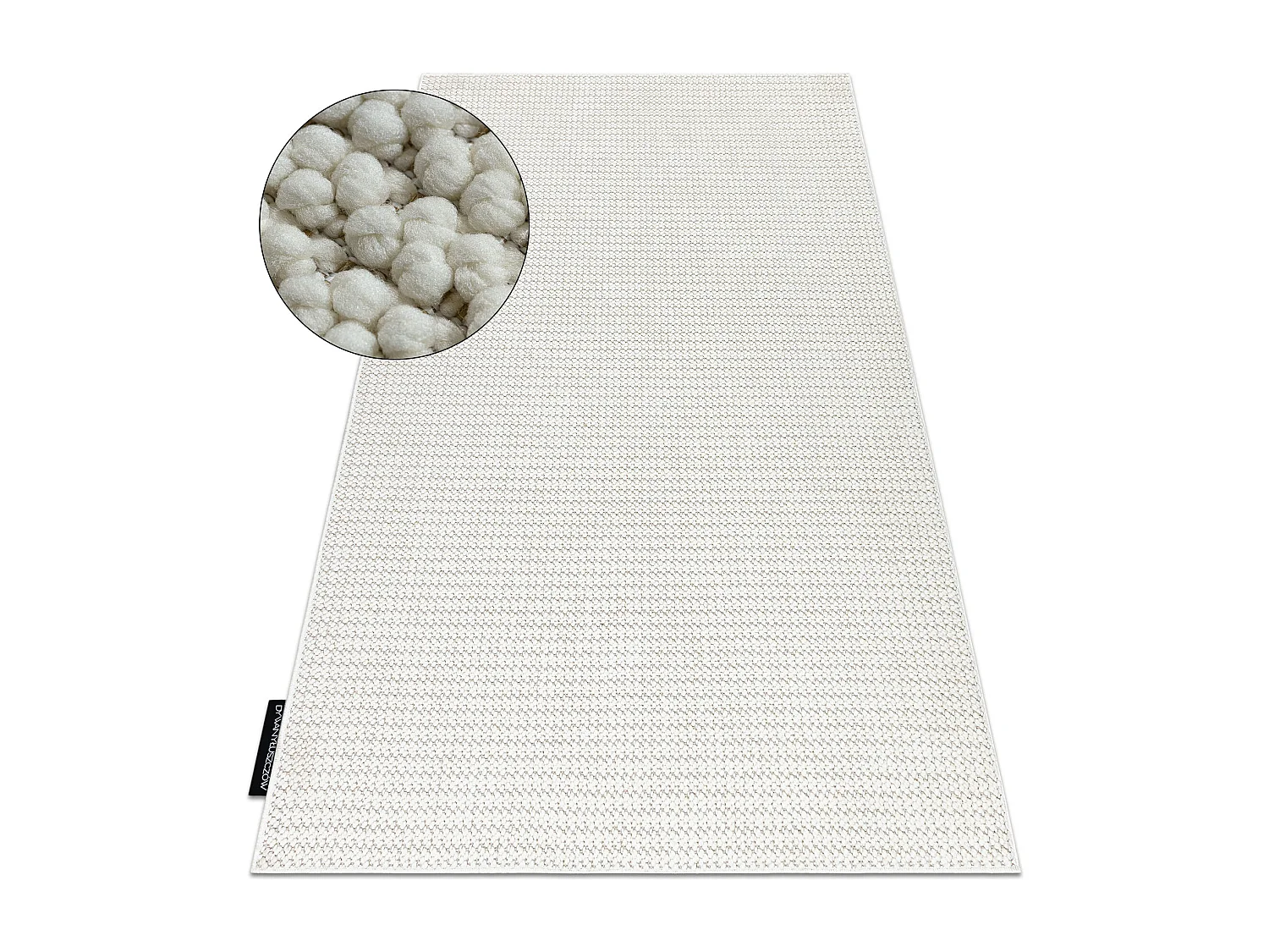 Tappeto CASABLANCA LOOP bianco, loop, morbido 100x150 cm