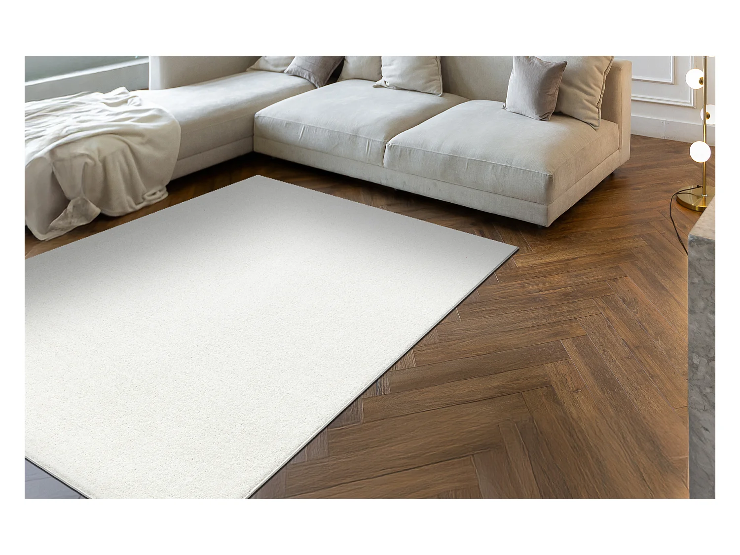 Tapis ETON PLUS crème, unicolore, uniforme, uni 300x400 cm