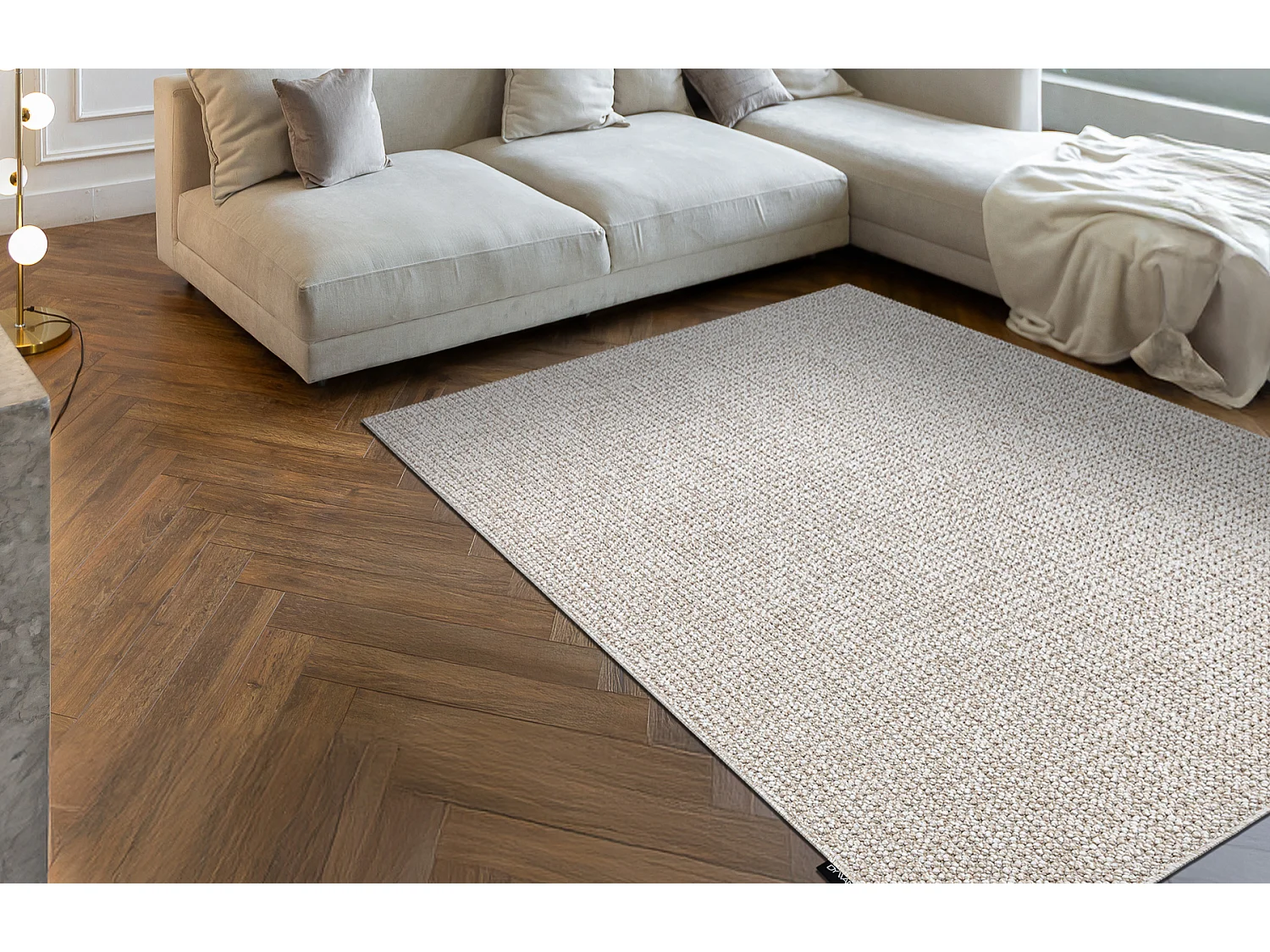 Tapis CASABLANCA LOOP beige, bouclé, doux 60x100 cm