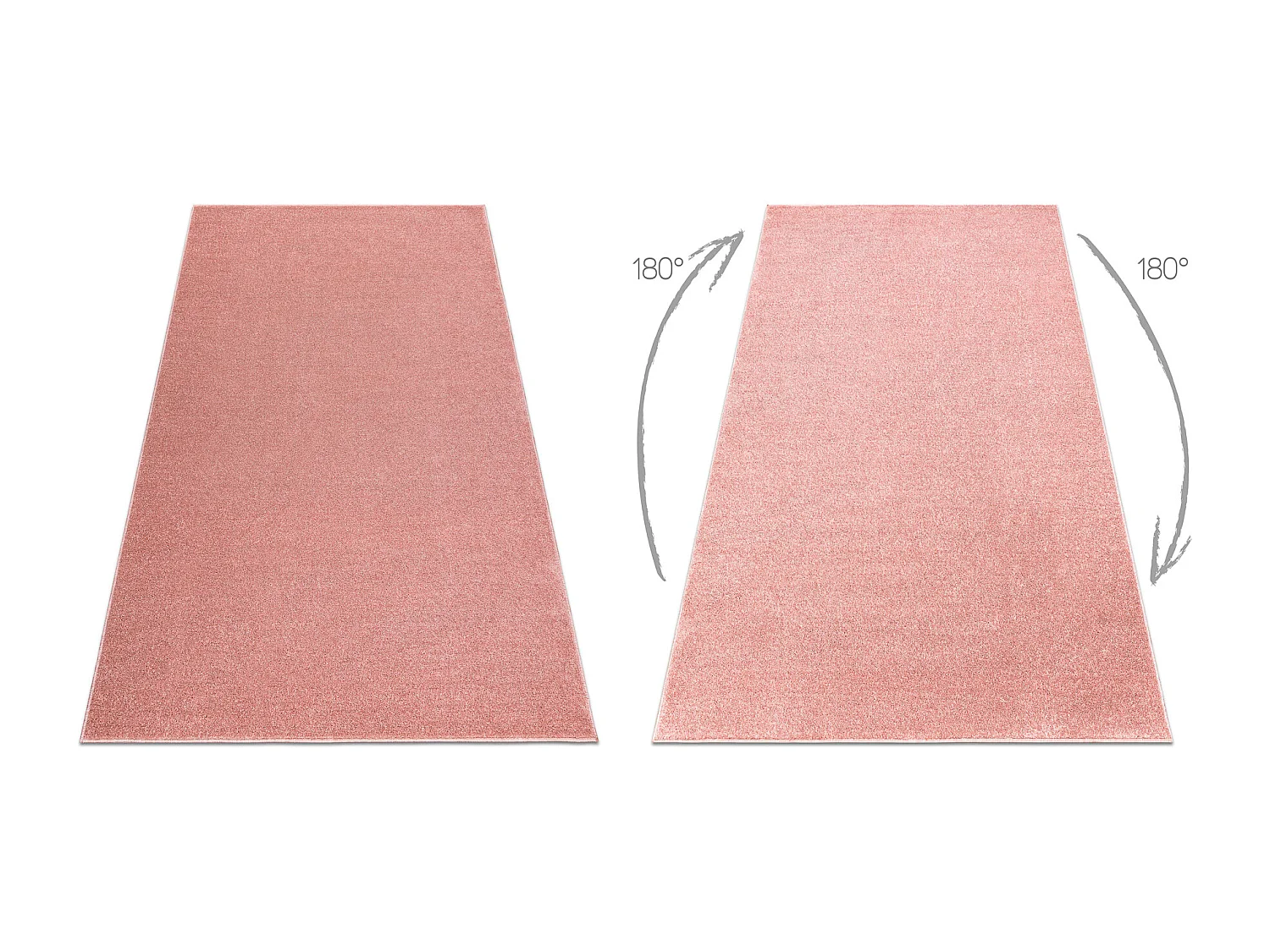 Dywan ETON PLUS pudrowy róż jednolity, jednokolorowy, gładki 150x200 cm