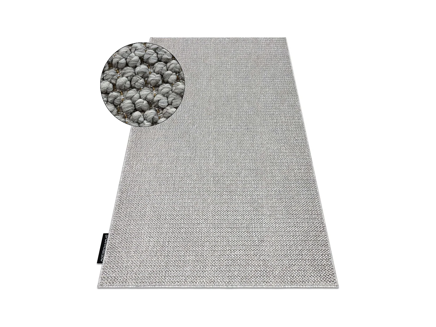 Tapis CASABLANCA LOOP gris clair, bouclé, doux 150x300 cm