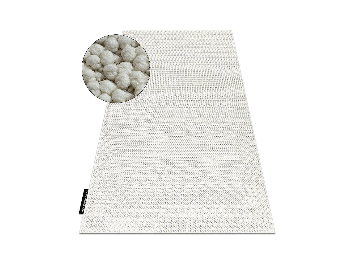 Tapis CASABLANCA LOOP blanc, bouclé, doux 300x300 cm