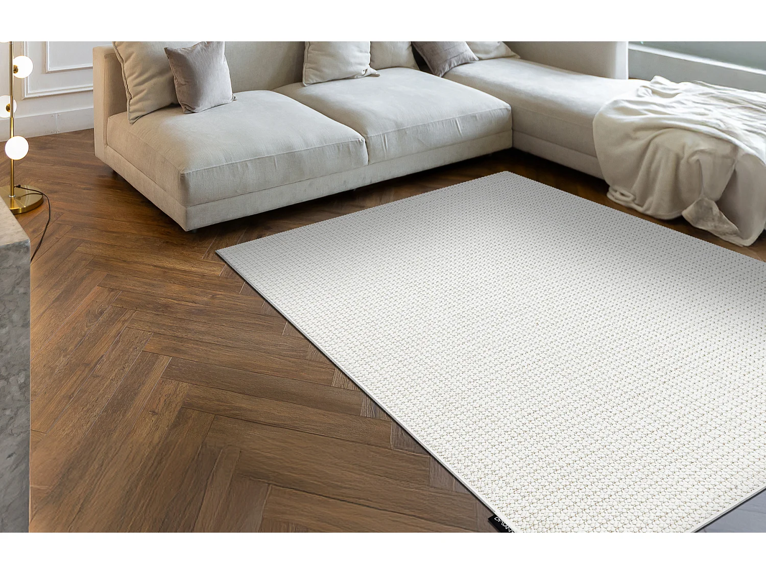 Tappeto CASABLANCA LOOP bianco, loop, morbido 200x400 cm