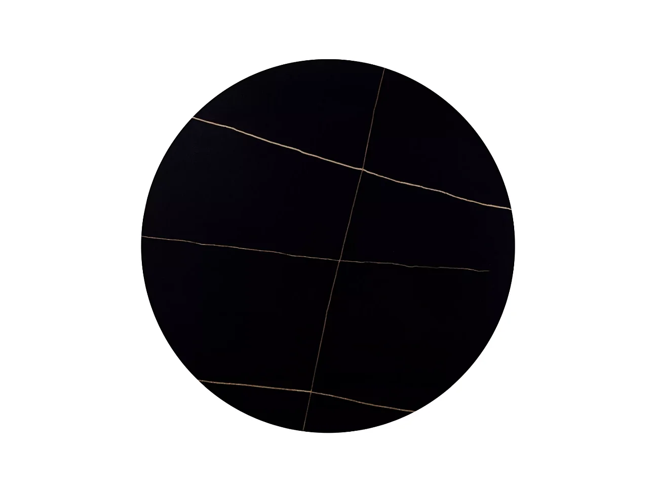 Esstisch Rion (76x90)/Keramik/Metall/Schwarz