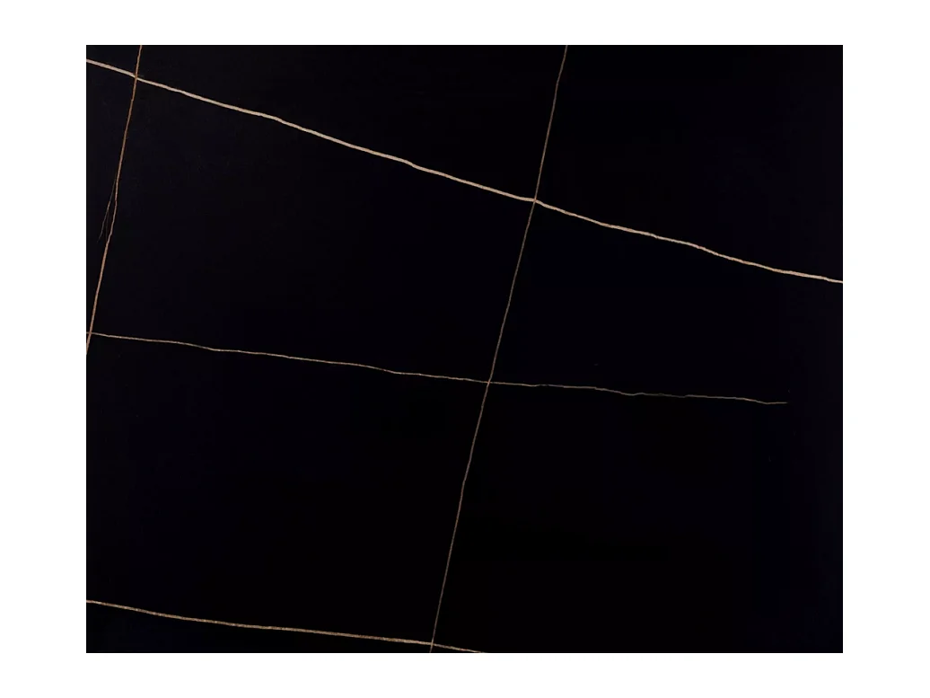 Tavolo da pranzo Rion (76x80)/ceramica/metallo/nero