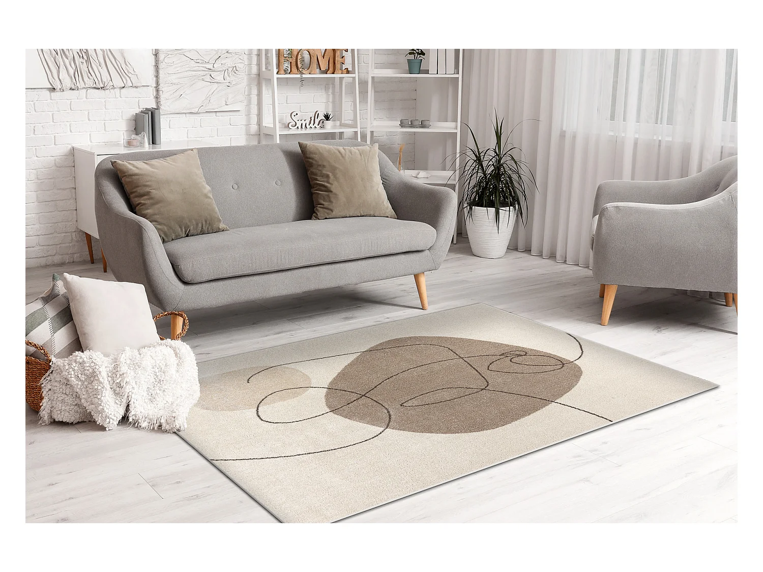 Tapis FUSION 8299 crème / beige - Géométrique, moderne, abstrait 120x170 cm