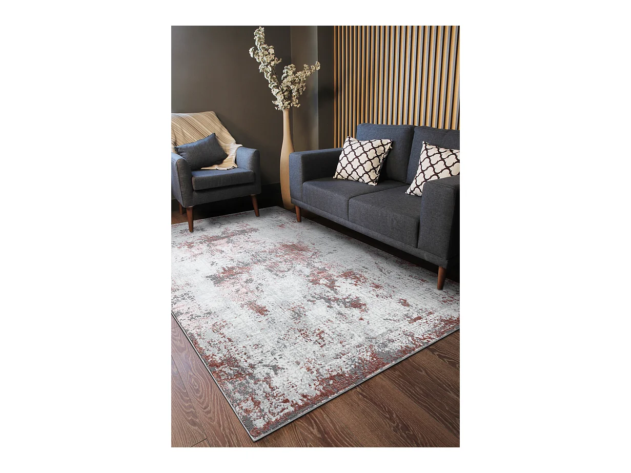 Tapis ALLURE 1959 Abstraction - Structurel, élégant, glamour blanc / 140x190 cm