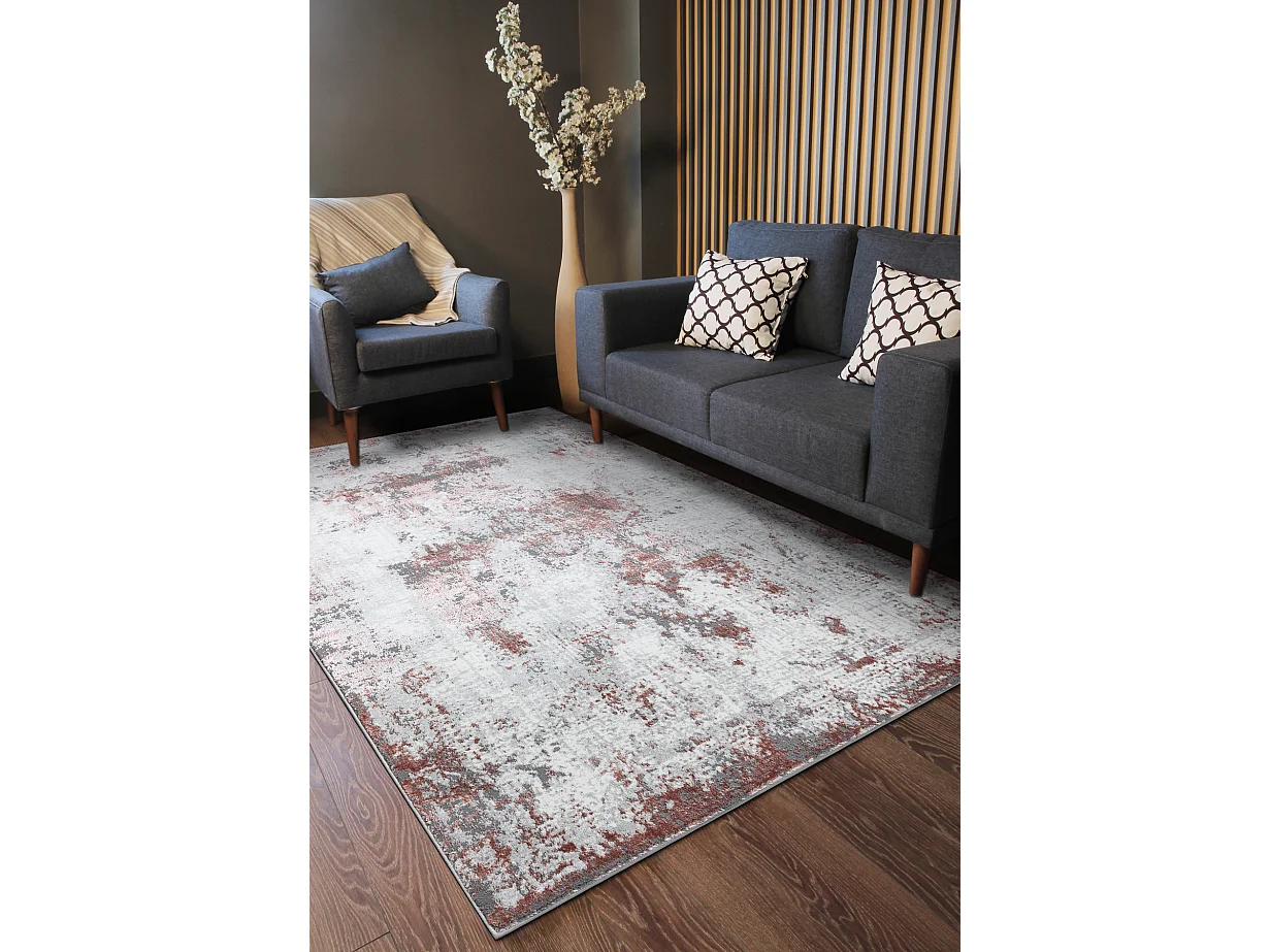 Tapis ALLURE 1959 Abstraction - Structurel, élégant, glamour blanc / 280x370 cm