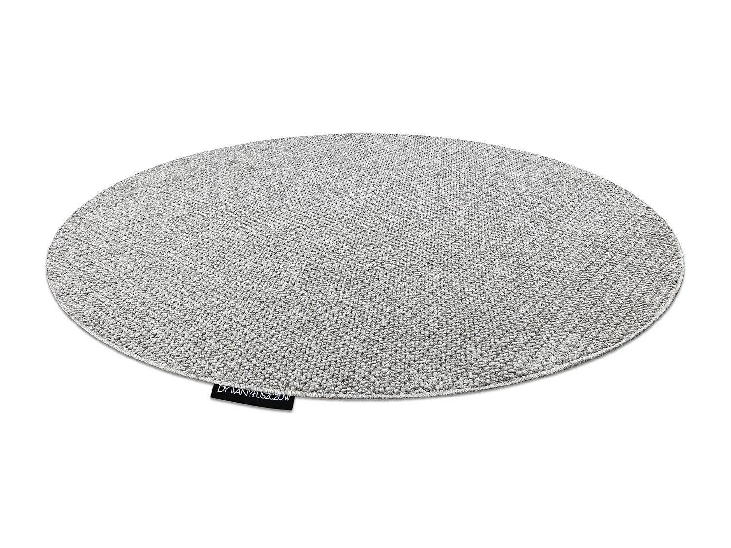 Teppich CASABLANCA LOOP Kreis hellgrau Schleife weich cercle 133 cm