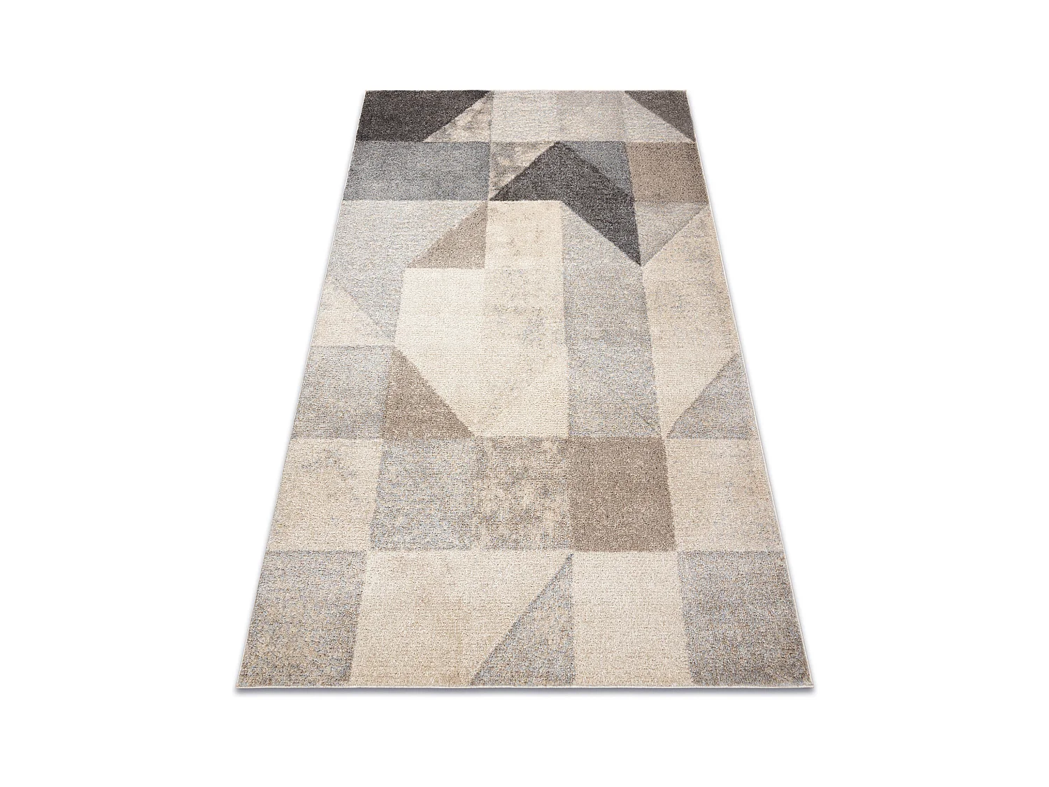 Teppich FUSION 9777 creme / beige - Geometrisch, modern, abstrakt 160x220 cm