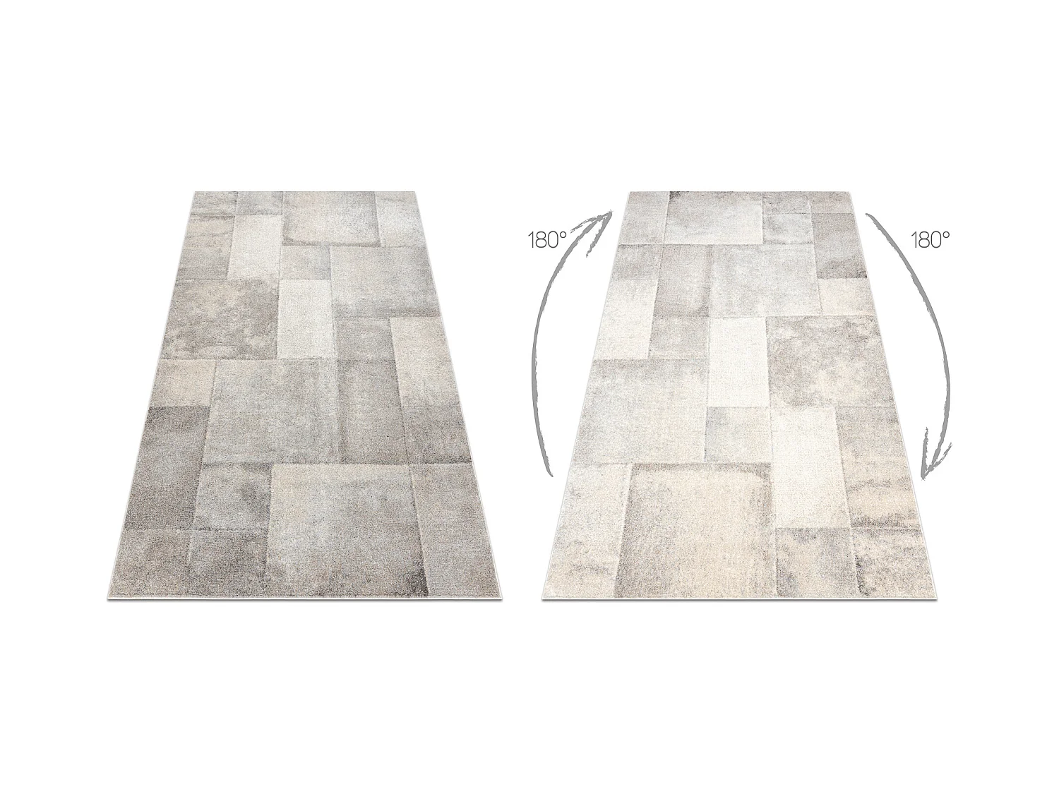 Teppich FUSION 1200 creme / beige - Geometrisch, modern, abstrakt 240x330 cm