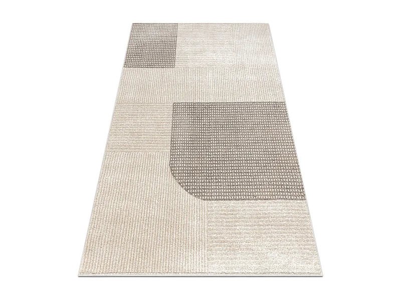 Tapis FUSION 0805 crème / beige - Géométrique, moderne, abstrait 120x170 cm