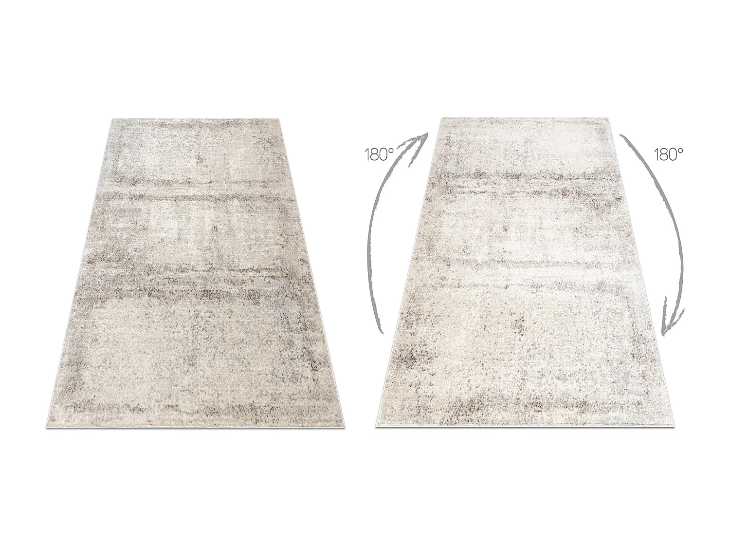 Teppich FUSION 8255 creme / beige - Vintage, modern, abstrakt 240x330 cm