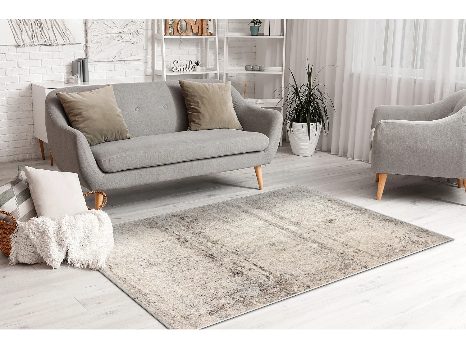 Tapijt FUSION 8255 crème / beige - Vintage, modern, abstract 160x220 cm