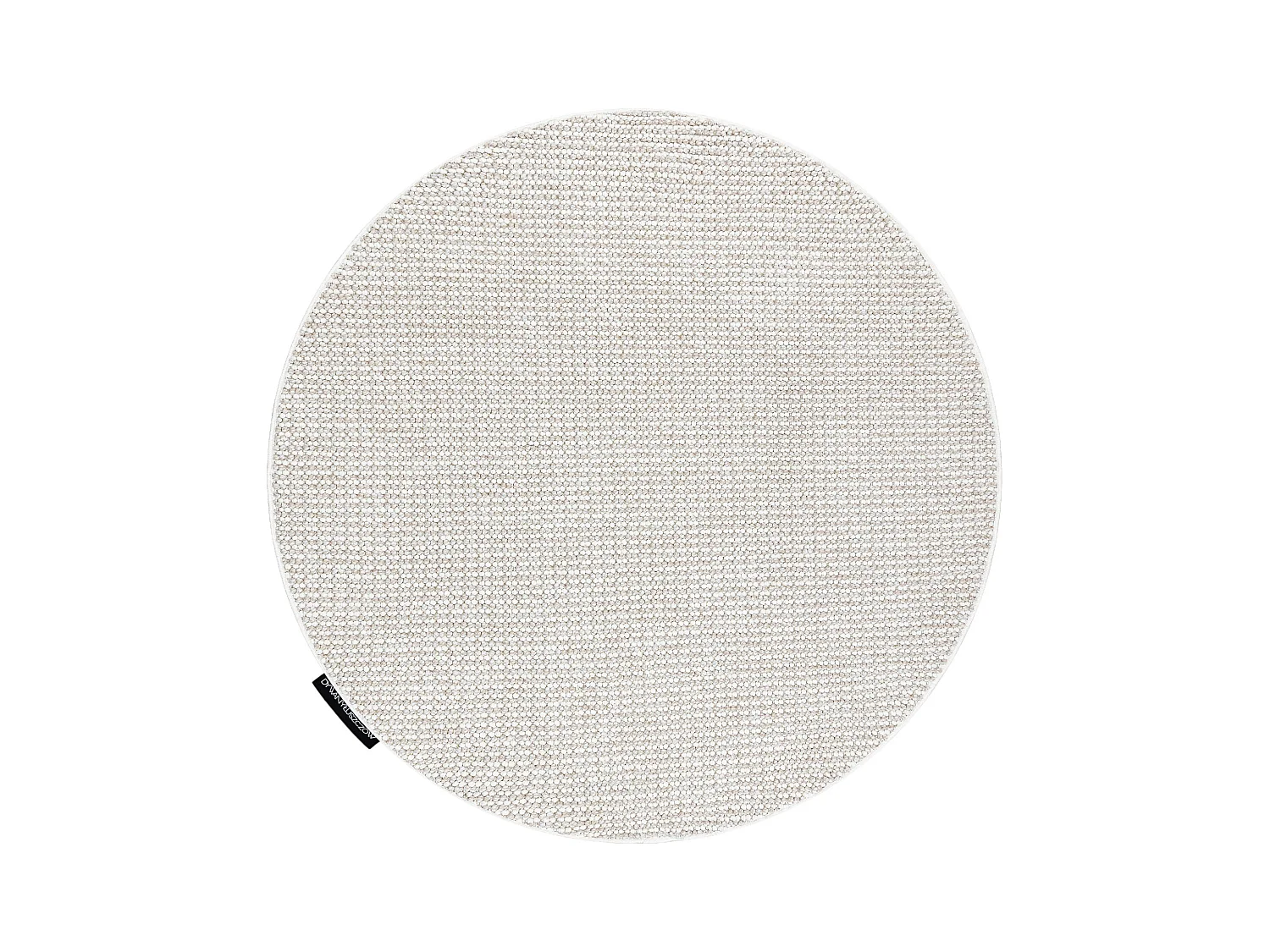 Dywan CASABLANCA LOOP koło biały / beż pętelkowy, miękki cercle 150 cm