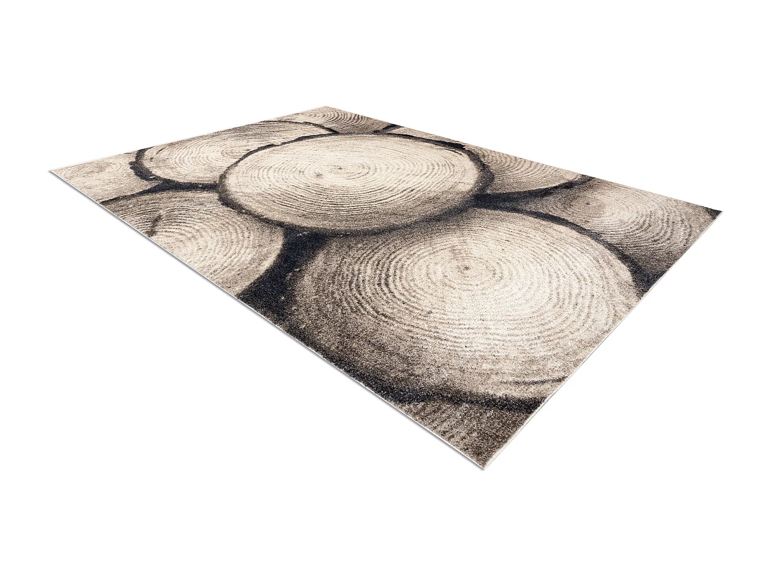 Tapis FUSION 9612 crème / beige - Arbre, Bois, moderne, abstrait 120x170 cm