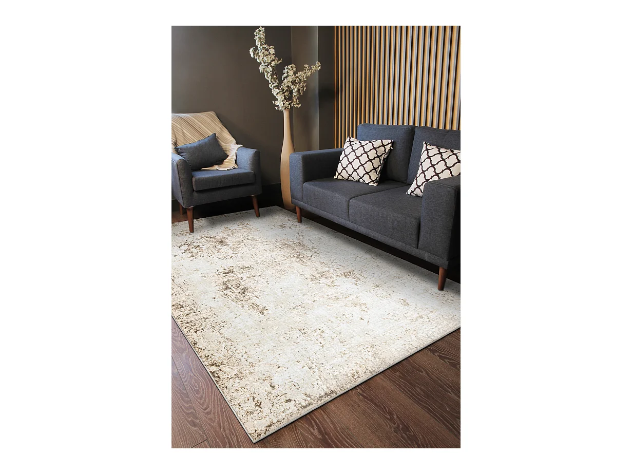 Tapis ALLURE 1959 Abstraction - Structurel, élégant, glamour crème  140x190 cm