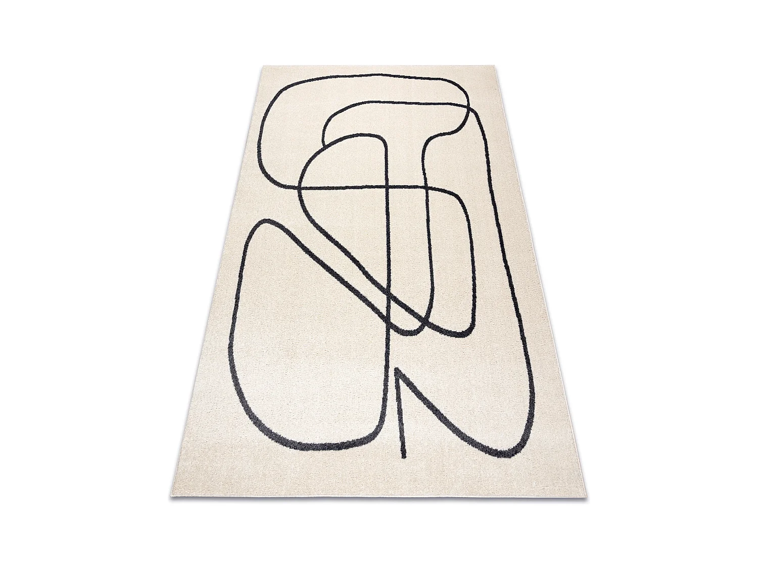 Dywan FUSION 8297 krem / ciemny szary - Linie, nowoczesny, abstrakcyjn 120x170 cm