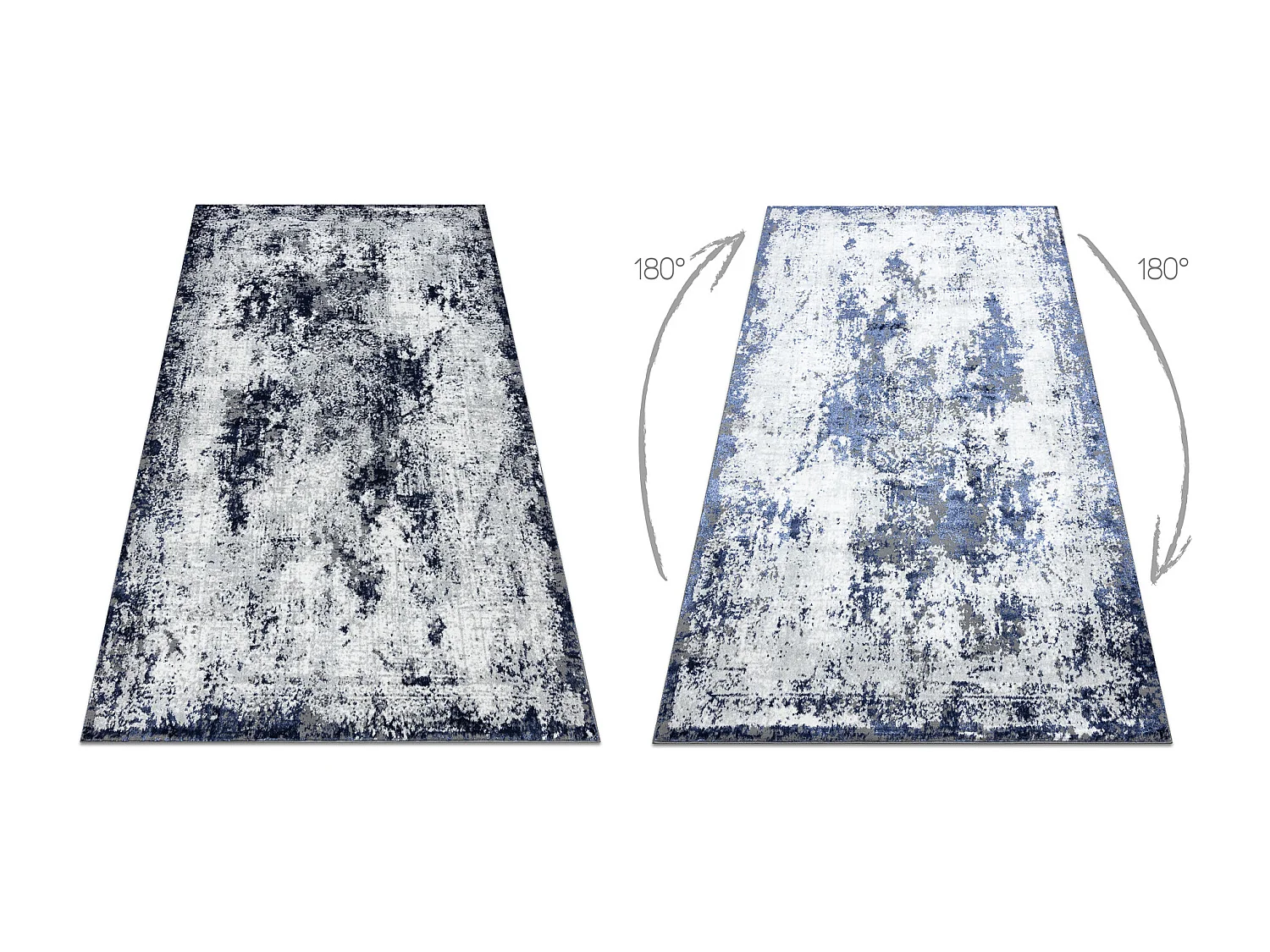 Dywan ALLURE 1959 Abstrakcja - Strukturalny, stylowy, glamour biały / 280x370 cm