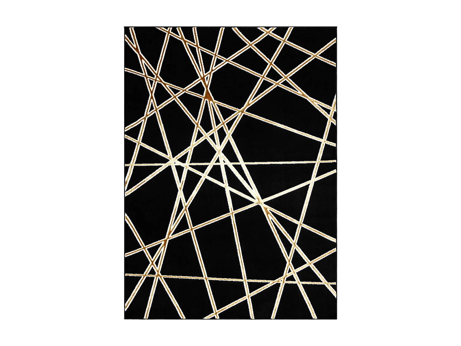 Dywan ALLURE 1964 Geometryczny - Strukturalny, stylowy, glamour czarny 200x290 cm