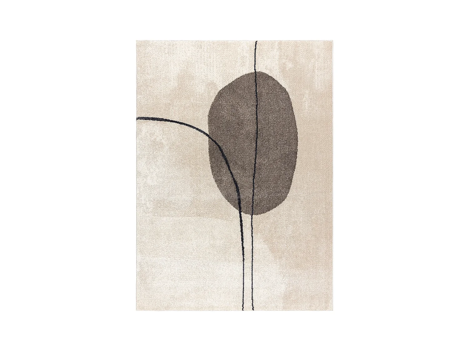 Tapis FUSION 0808 crème / beige - Géométrique, moderne, abstrait 200x290 cm