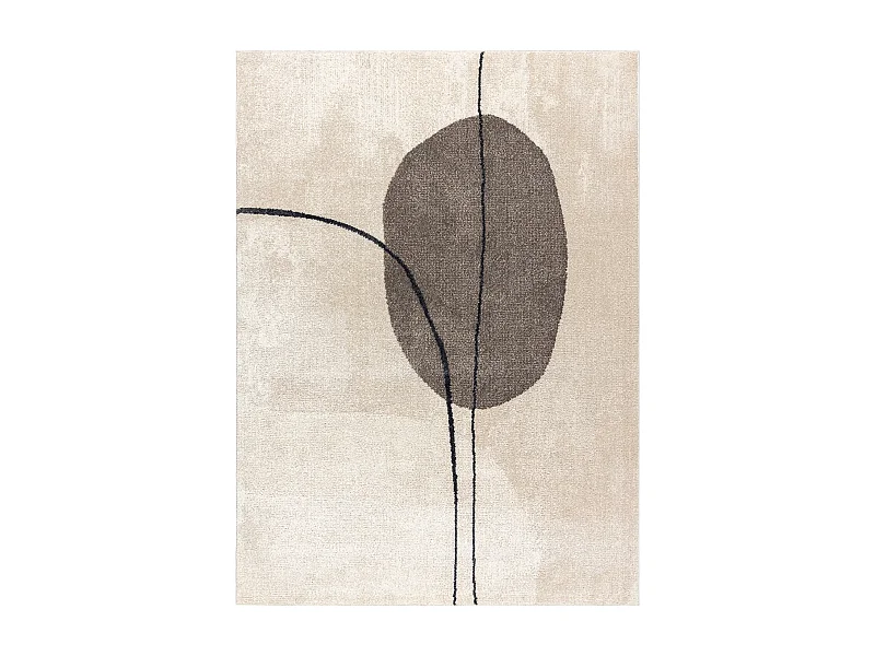 Alfombra FUSION 0808 crema / beige - Geométrica, moderna, abstracta 200x290 cm