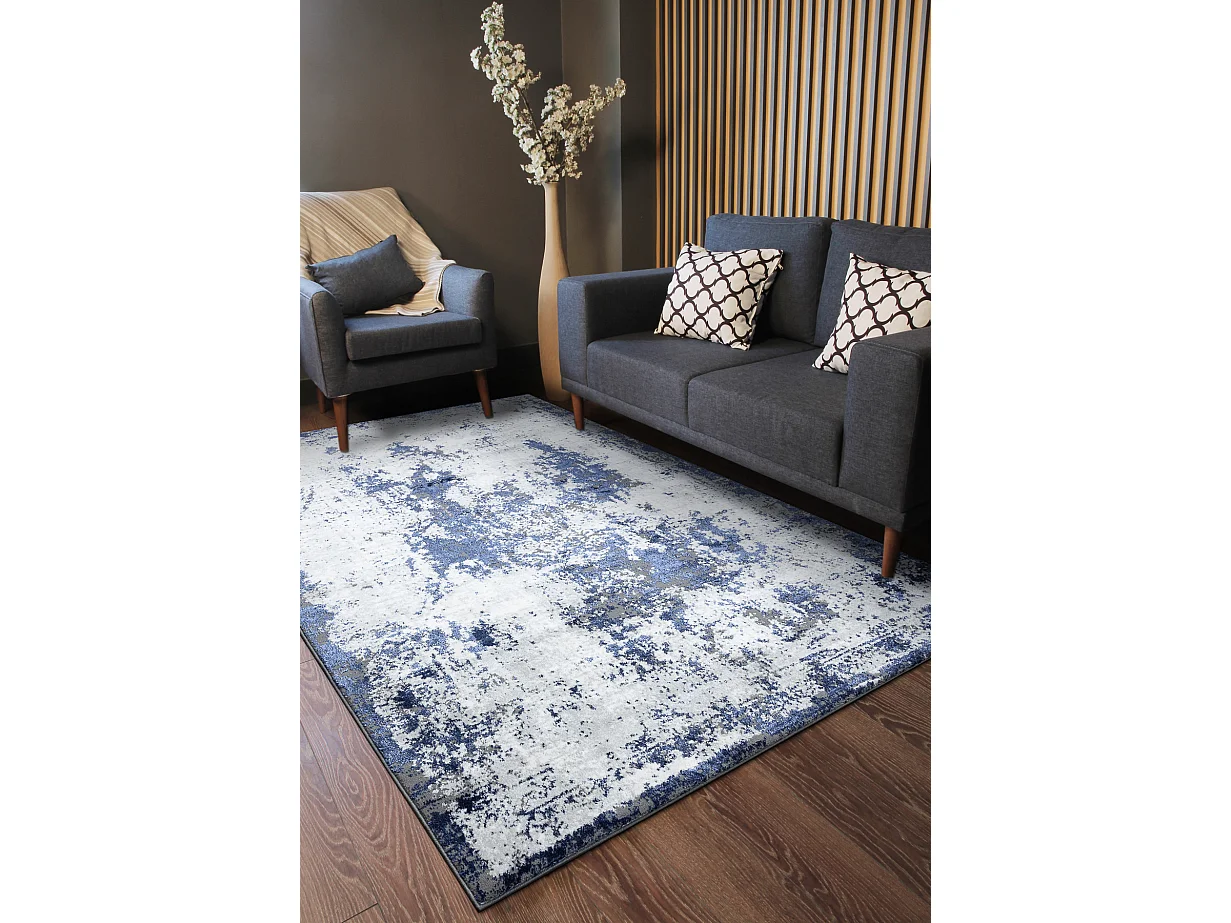 Dywan ALLURE 1959 Abstrakcja - Strukturalny, stylowy, glamour biały / 120x170 cm