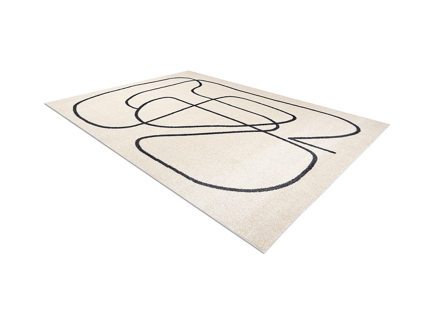 Dywan FUSION 8297 krem / ciemny szary - Linie, nowoczesny, abstrakcyjn 140x190 cm