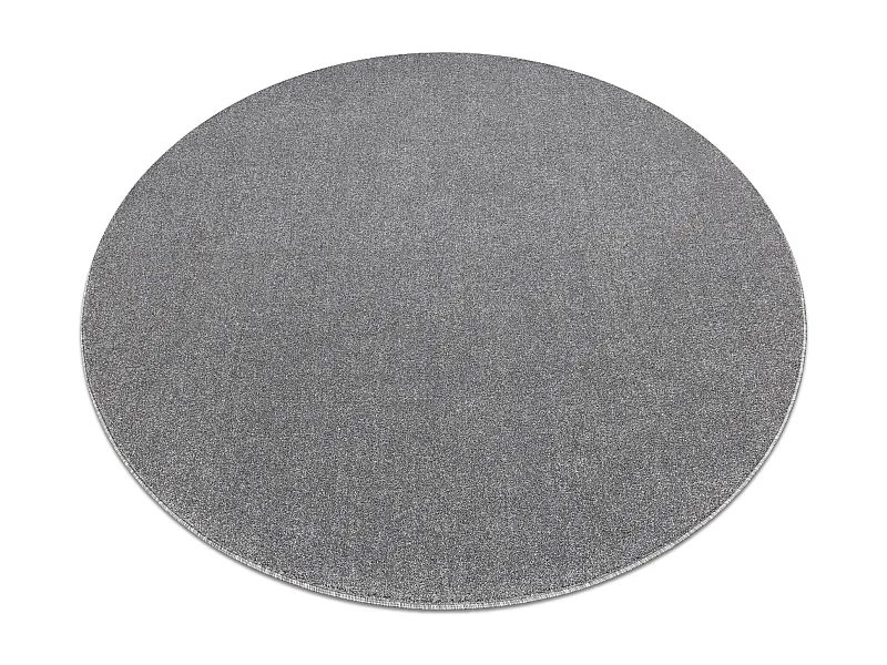 Alfombra ETON PLUS círculo color gris claro, monocromática, uniforme cercle 150 cm