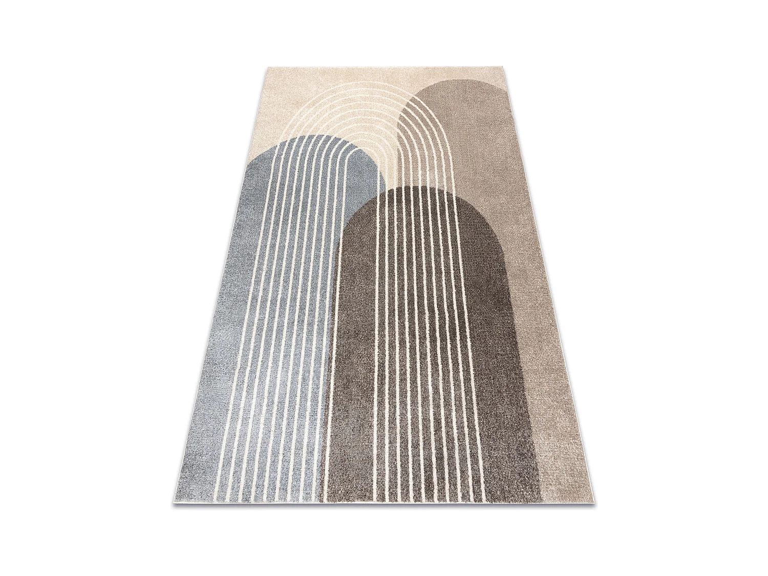 Tapijt FUSION 0810 beige / bruin - Geometrisch, modern, abstract 180x270 cm